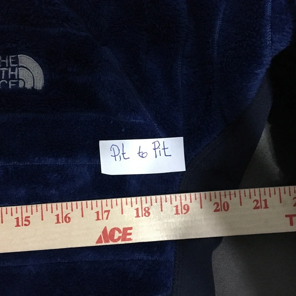 The North Face POLARTEC Men's Navy Blue Fleece Zip Up Jacket SIZE‎ Medium MEXICO